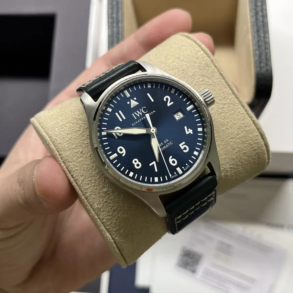 IWC 마크 20 XX 청판 데이트 가죽스트랩