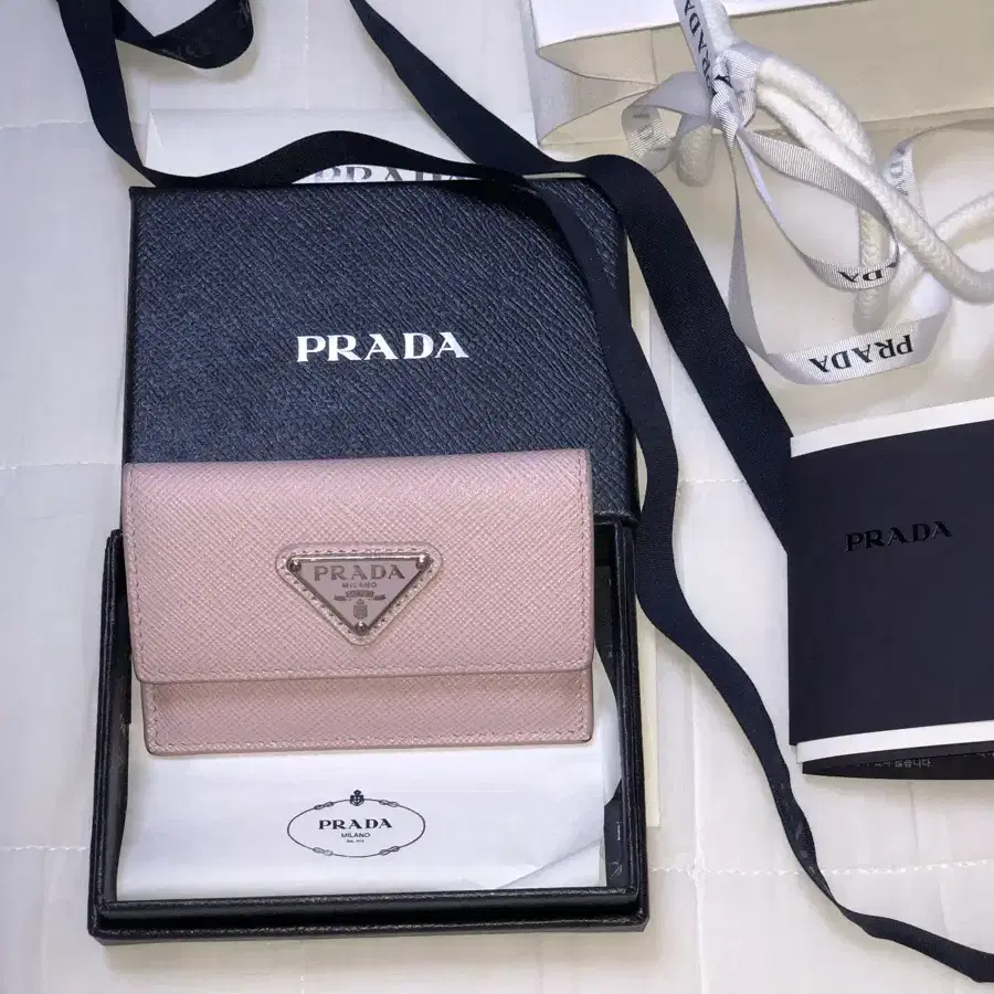 *풀박* prada 프라다 비텔로무브 사피아노 레더 카드지갑 1MF028