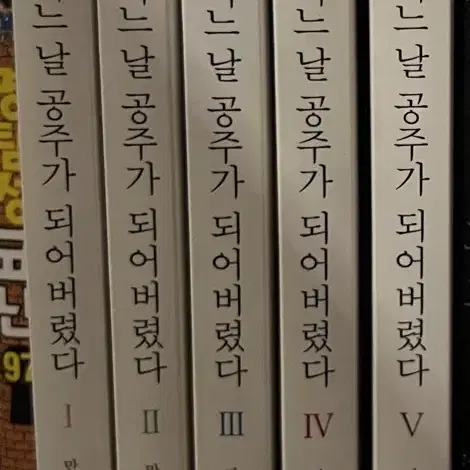 어느날 공주가 되어버렸다 단행본 1,2,3,4,5권 판매합니다(일괄)