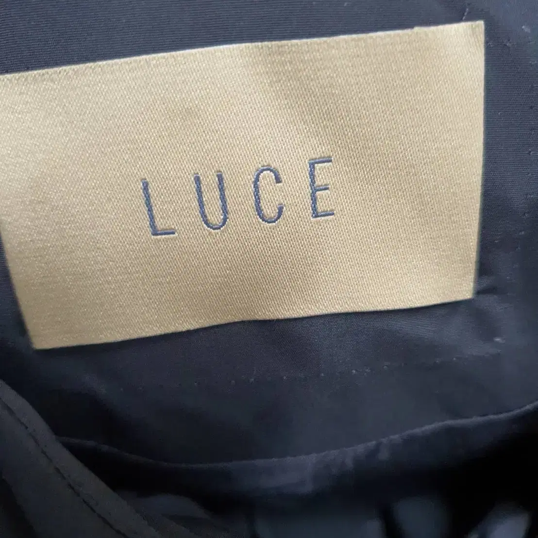 LUCE 여성 블랙 후드 패딩 롱 조끼 66