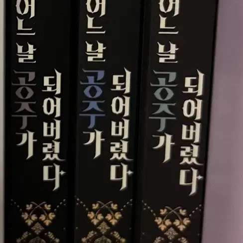 어느날 공주가 되어버렸다(어공주) 소설 단행본 1,2,3권 판매합니다