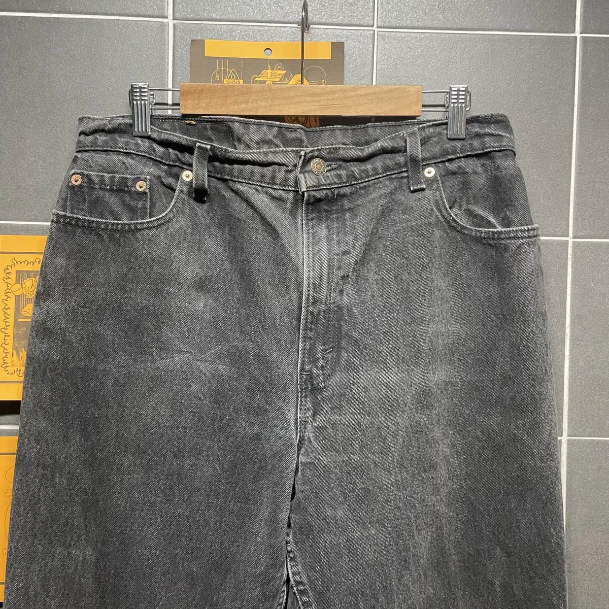 90s Levi's 리바이스 551 흑청 데님팬츠