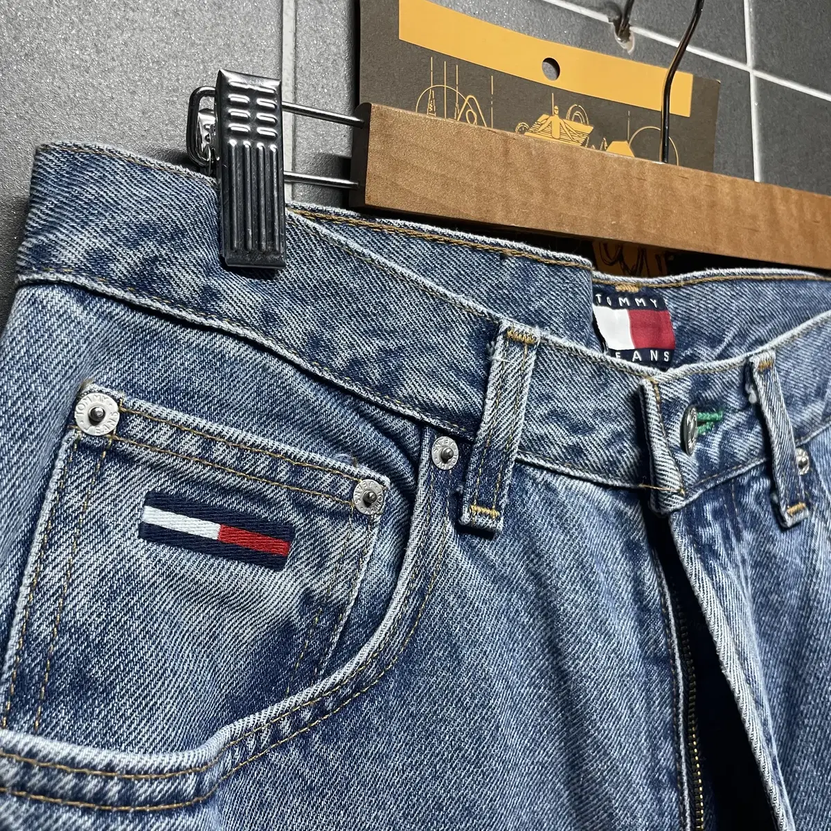 90s Tommy Hilfiger 타미힐피거 배기핏 데님팬츠