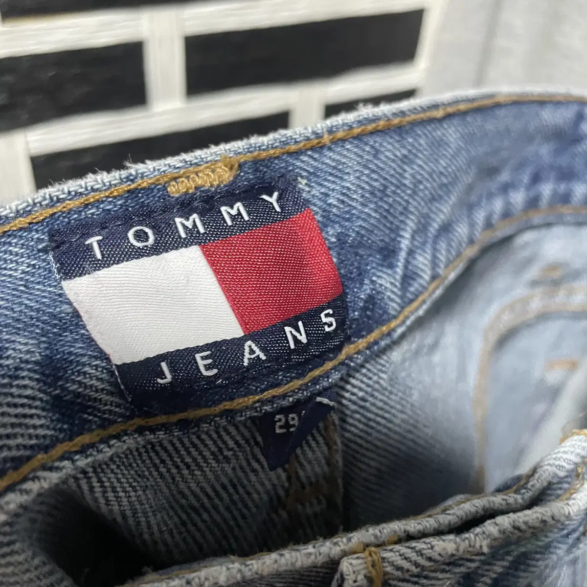 90s Tommy Hilfiger 타미힐피거 배기핏 데님팬츠