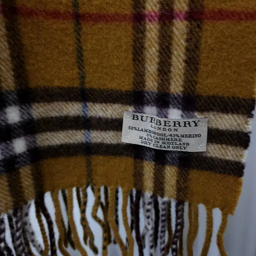 버버리 BURBERRY 카멜 캐시미어 블렌드 머플러