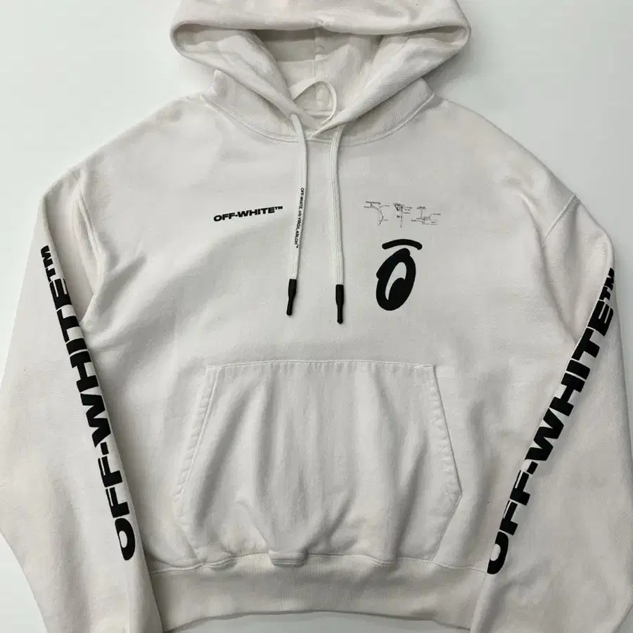 Off-White 19FW 오프화이트 스플릿 애로우로고 오버핏 후드티