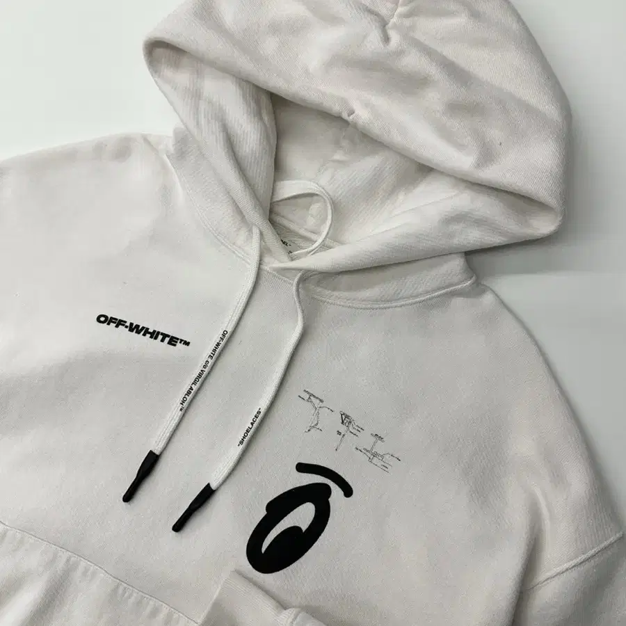 Off-White 19FW 오프화이트 스플릿 애로우로고 오버핏 후드티