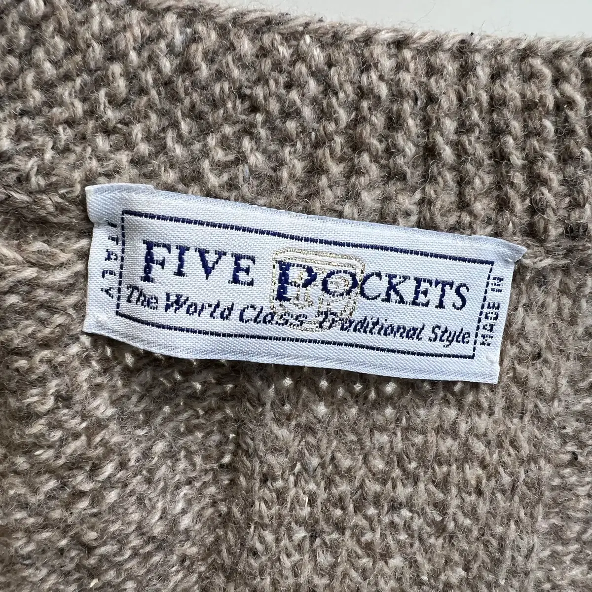 빈티지 FIVE POCKETS (Made in Italy) 가디건