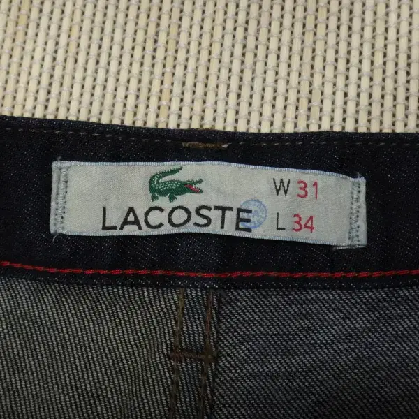 (31인치) 라코스테 lacoste 남성 슬림 데님 팬츠