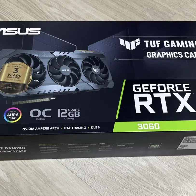 ASUS : TUF-RTX3060- O12G-GAMING / 12G