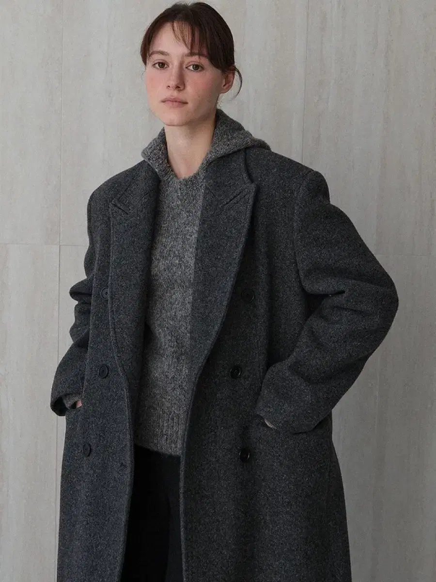 [Le] wool classic double breasted coat