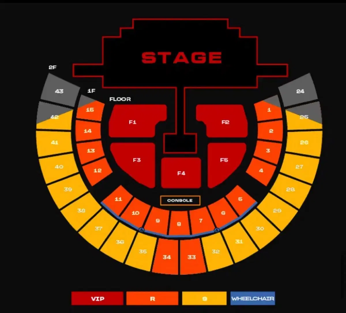 투애니원 2ne1 1층 R석