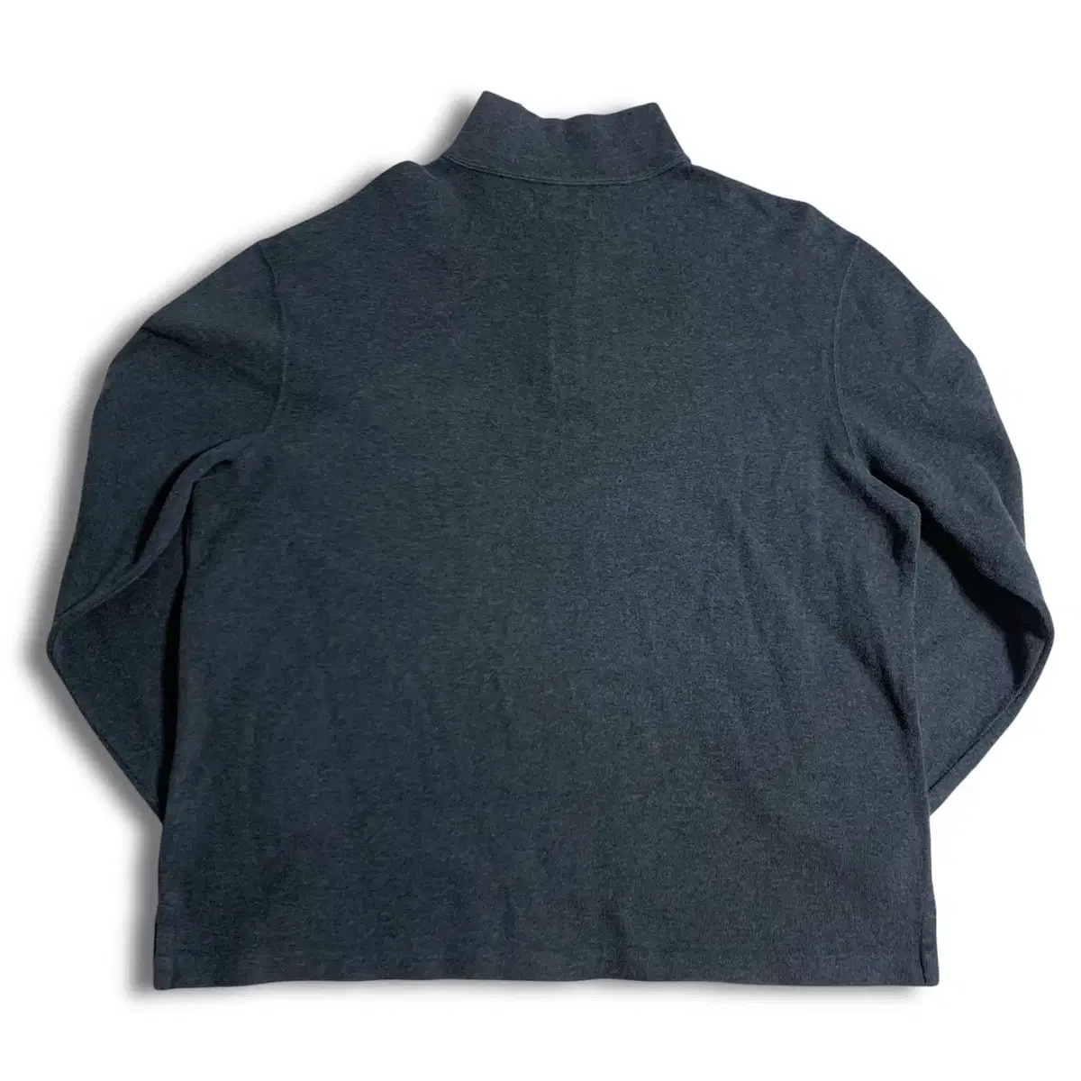 [XL~2XL] Polo half zipup long sleeve