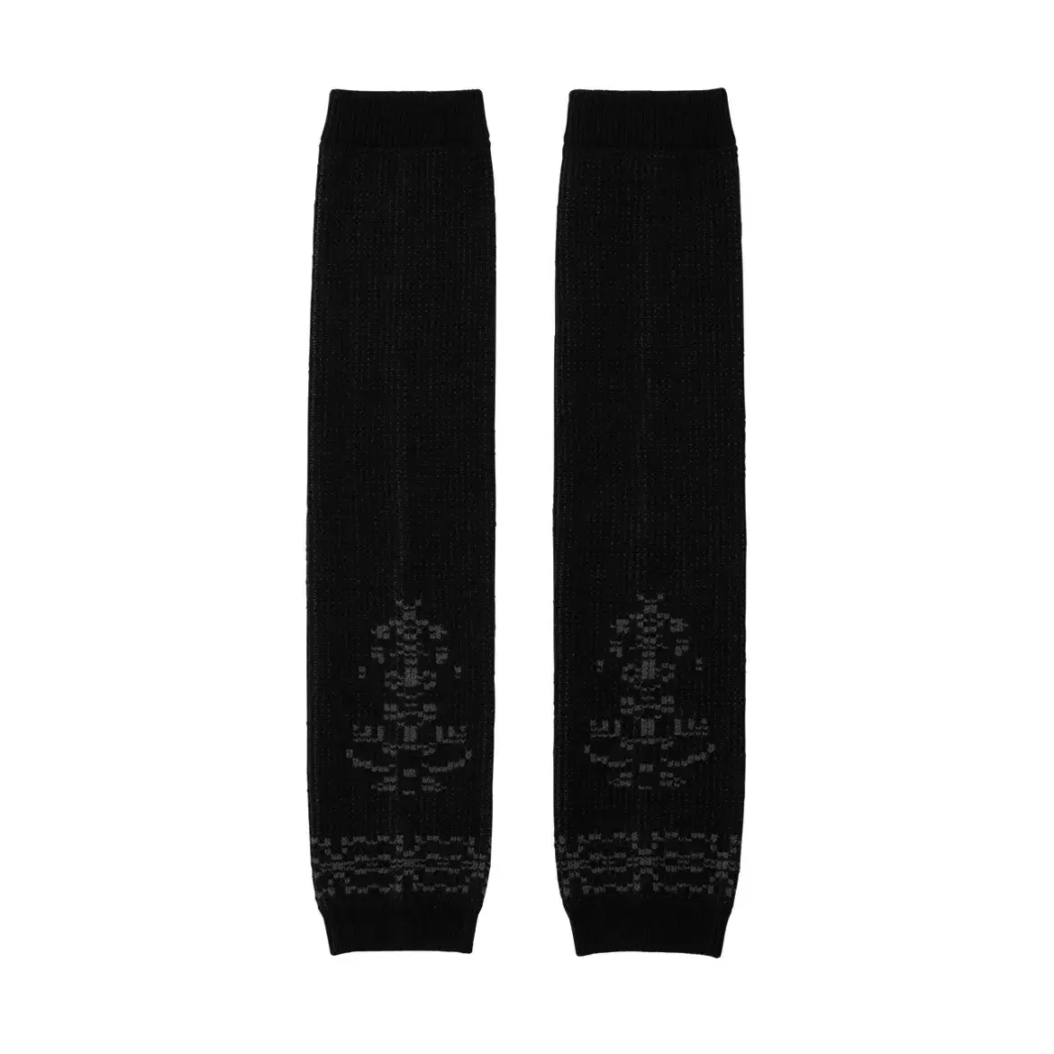 웰빙 익스프레스 Jacquard Long Warmers (Black)