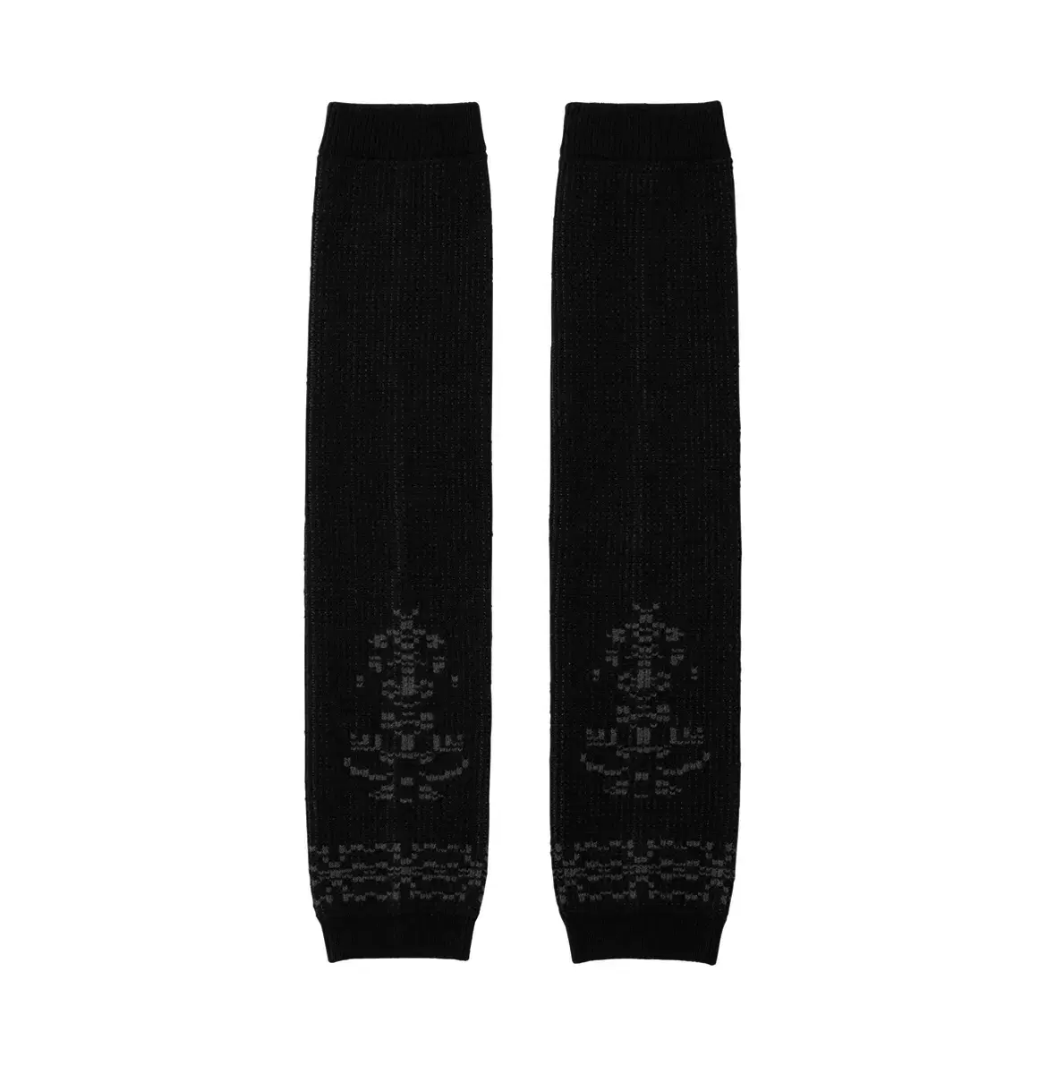 웰빙 익스프레스 Jacquard Long Warmers (Black)