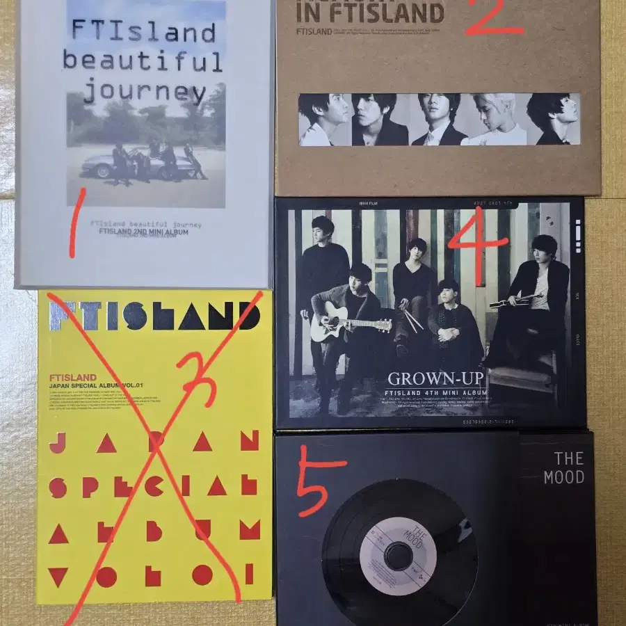 FTISLAND 앨범(개당 0.5)