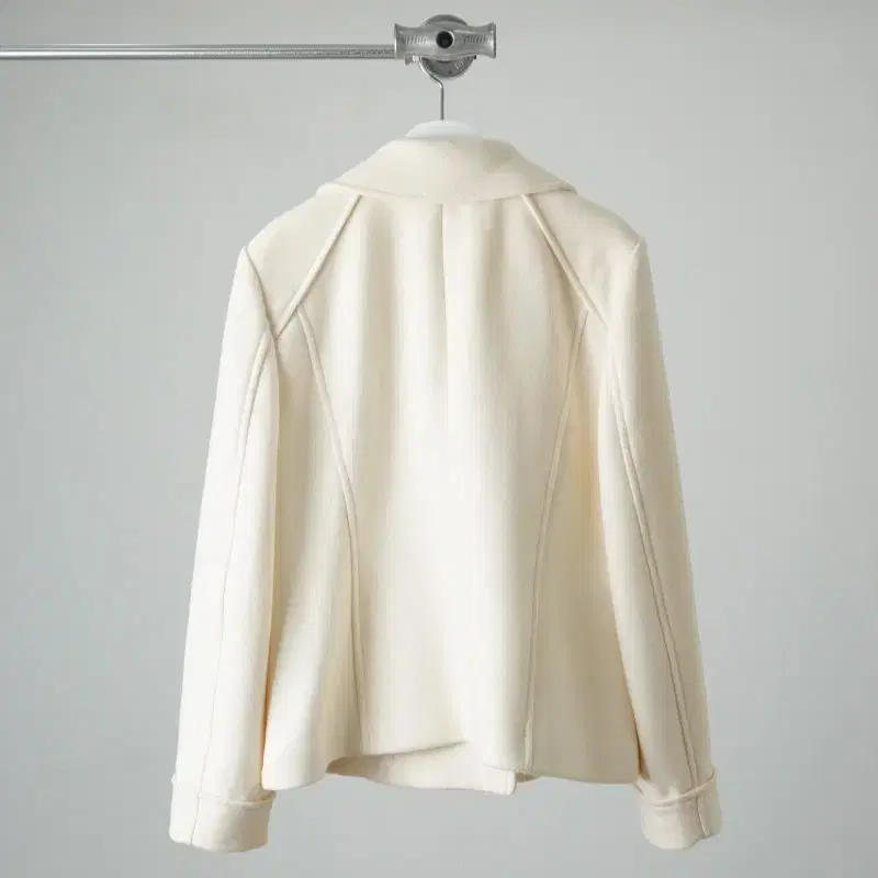 vtg Courreges 화이트 더블 울 자켓 꾸레쥬쿠레주버튼jacket