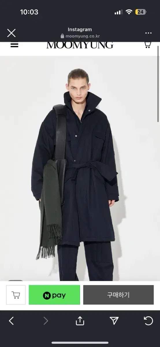 무명 MILITARY MULTY-POCKET PEDDED COAT