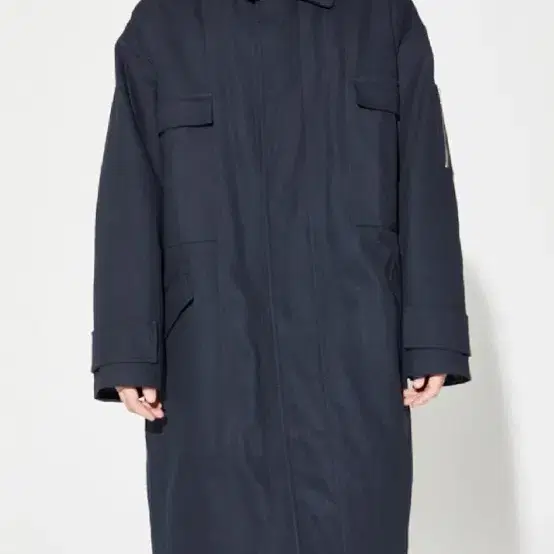 무명 MILITARY MULTY-POCKET PEDDED COAT