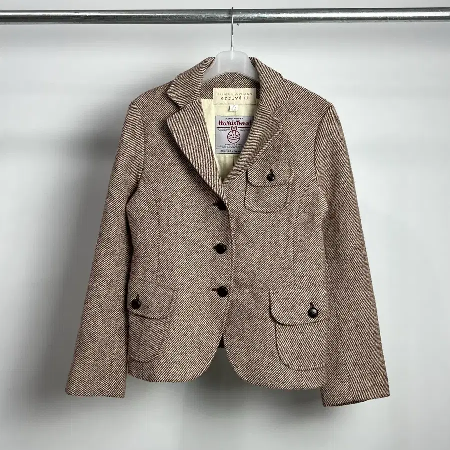 HUMAN WOMAN ARRIVE x HARRIS TWEED 울 자켓