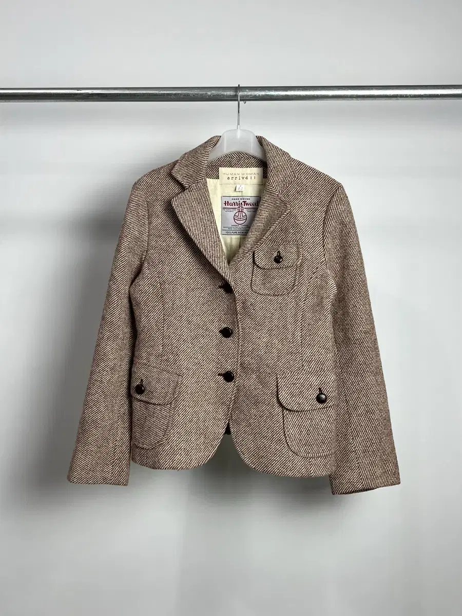 HUMAN WOMAN ARRIVE x HARRIS TWEED 울 자켓