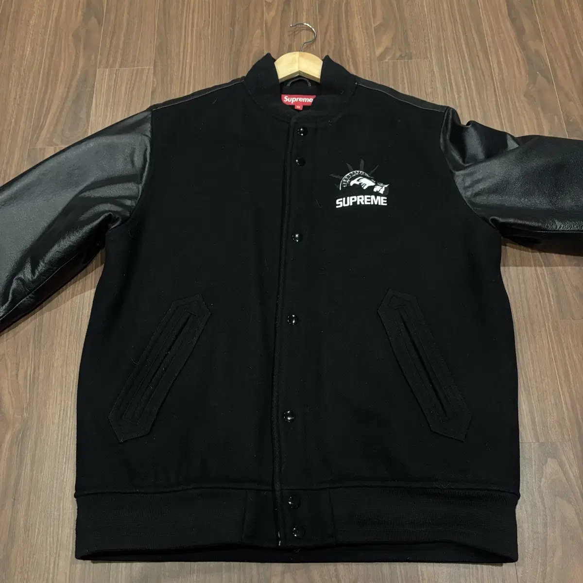 2007 Supreme leather Varsity jacket