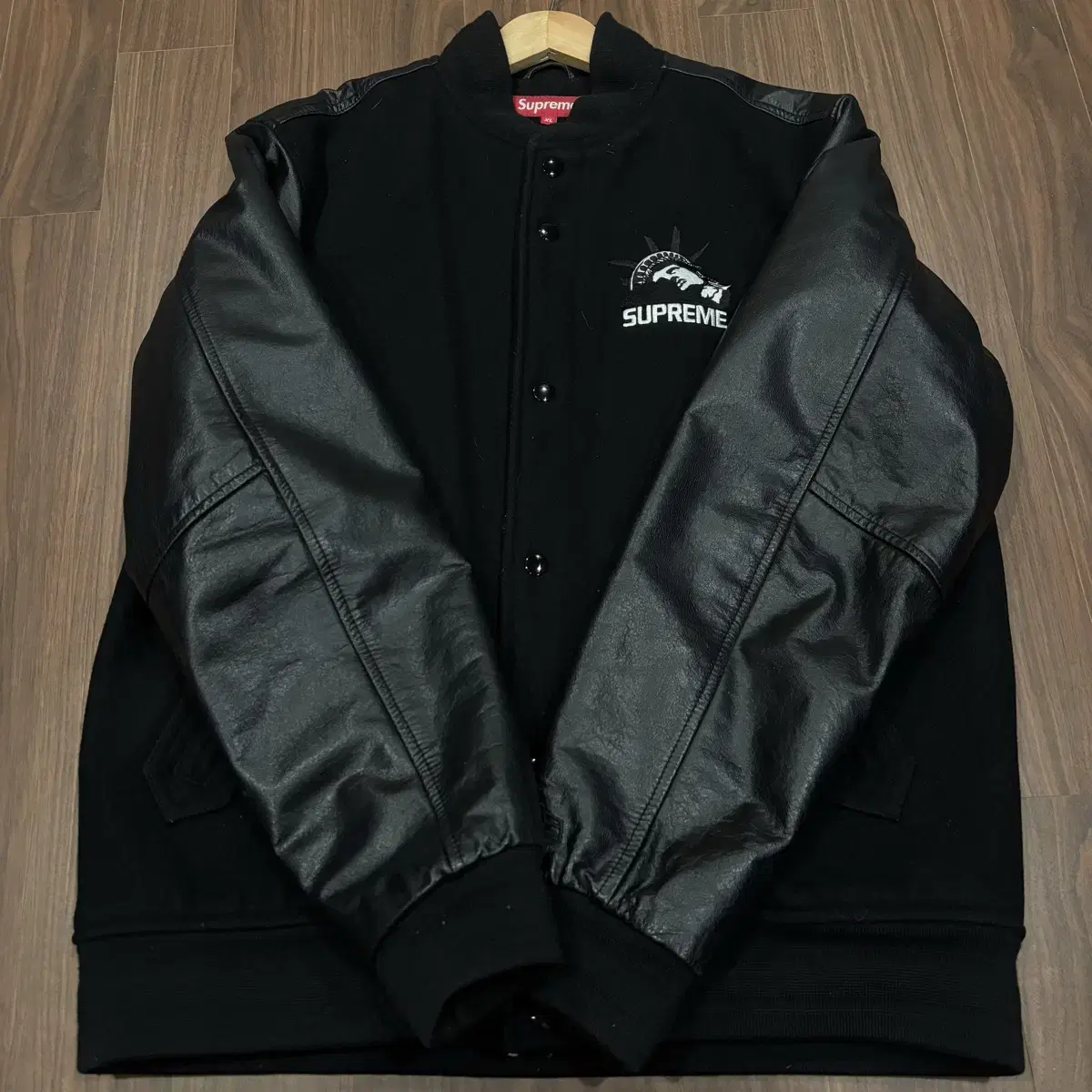 2007 Supreme leather Varsity jacket