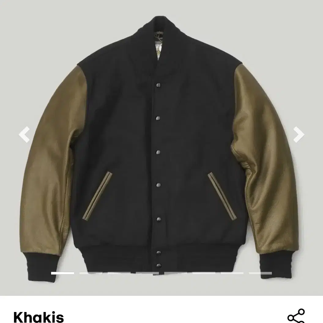 (새상품) khakis 골든베어 바시티 자켓