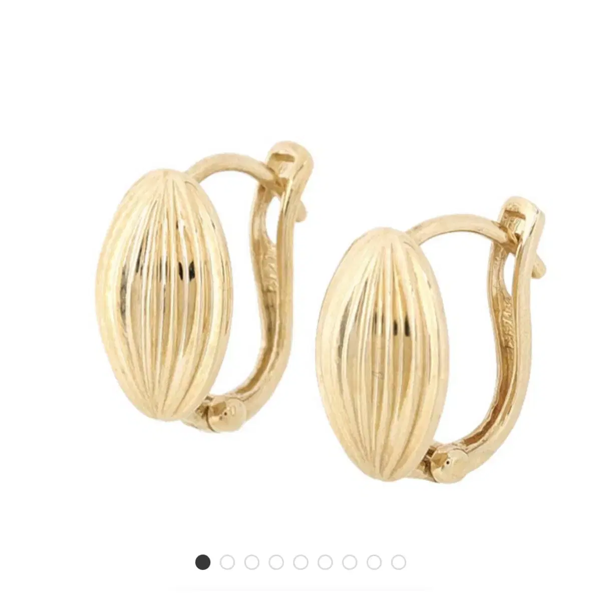 2.1g 14k yellow gold ring earrings