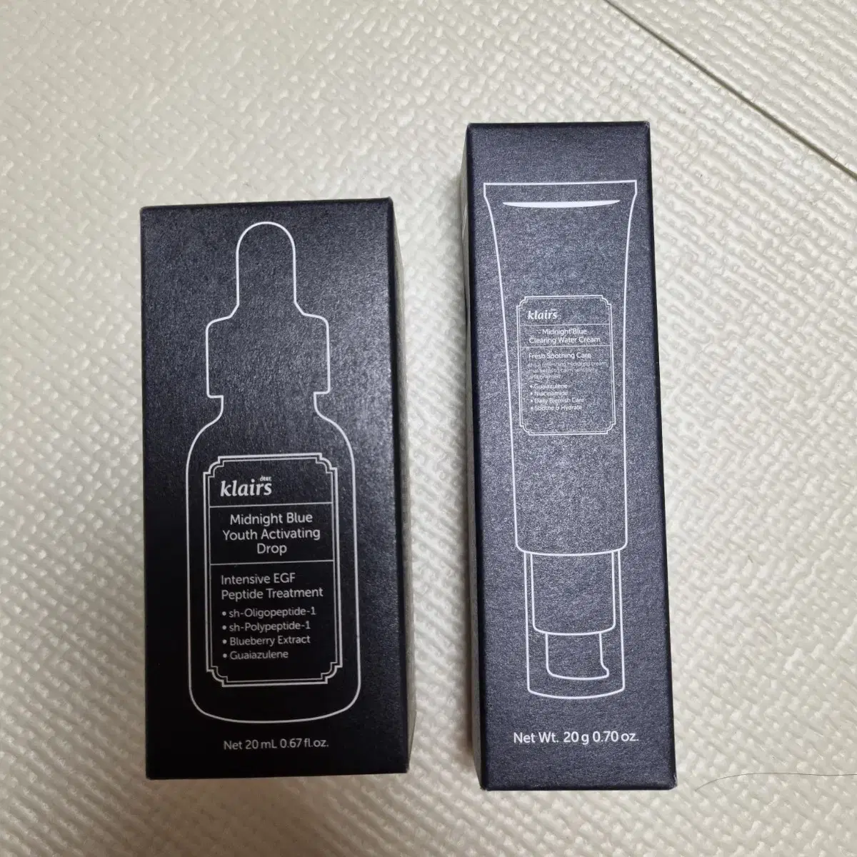 클레어스 미드나잇 블루 유스 액티베이팅 드롭 20ml +워터크림 20g