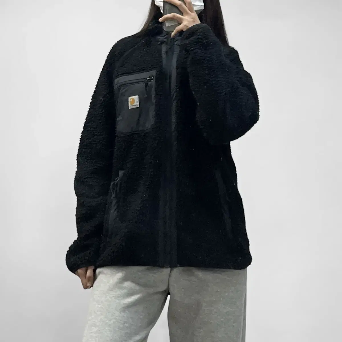 칼하트 Carhartt 프렌티스 라이너 후리스 자켓 블랙