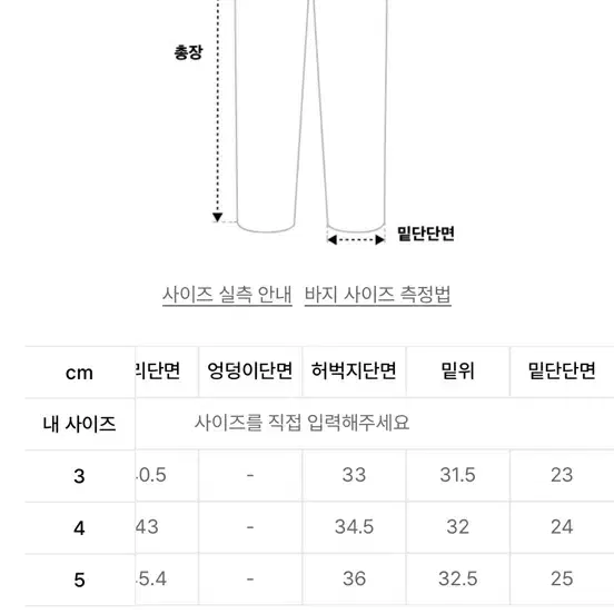 브라운야드 에센셜 치노팬츠 5사이즈