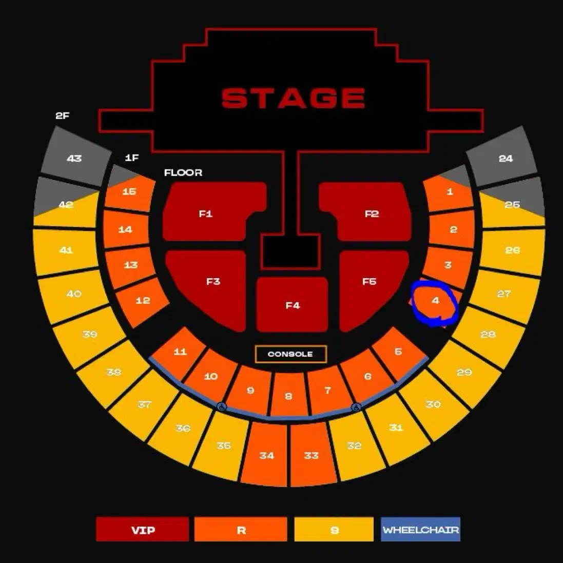 2NE1 첫콘 1층 4구역 단석