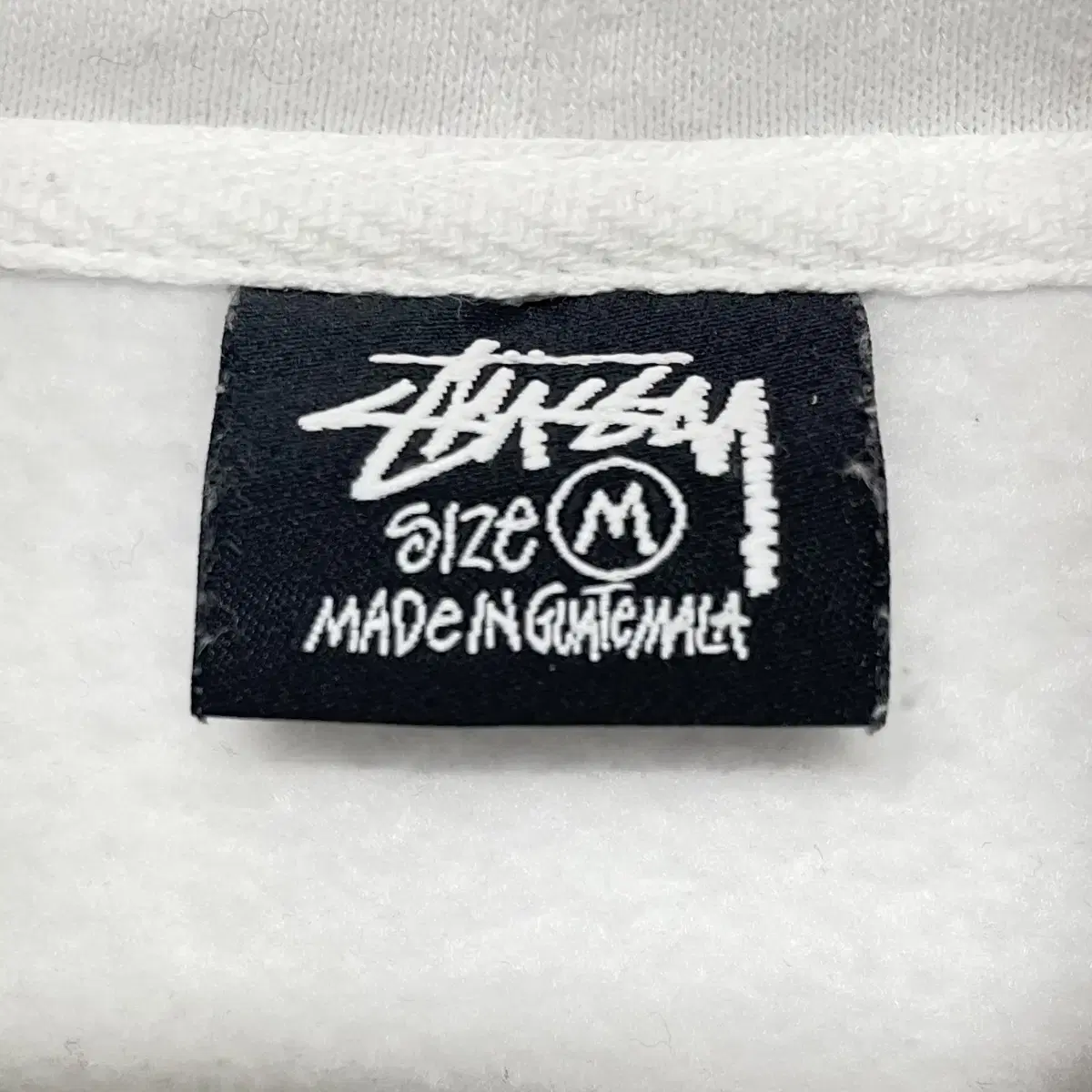 스투시 Stussy 베이직 로고 후드티 화이트