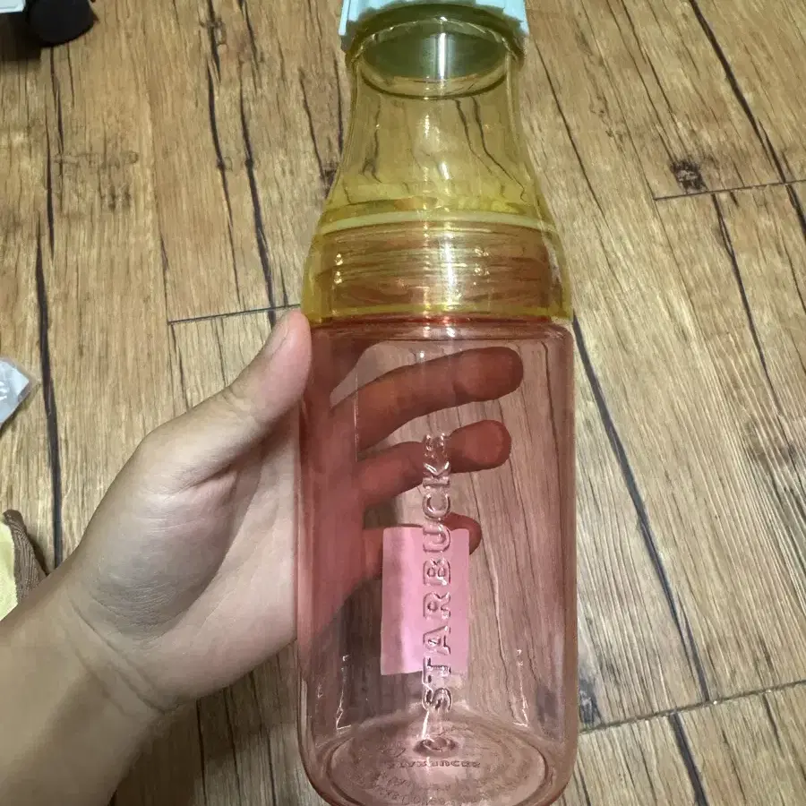 스타벅스 텀블러 클리어 핑크 서니 워터보틀 500ml