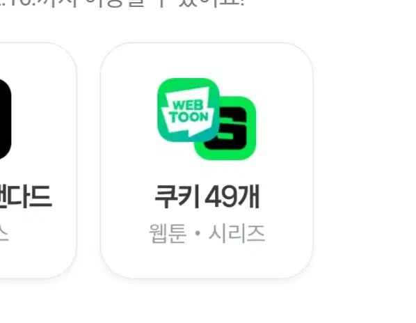 네이버 쿠키 49개