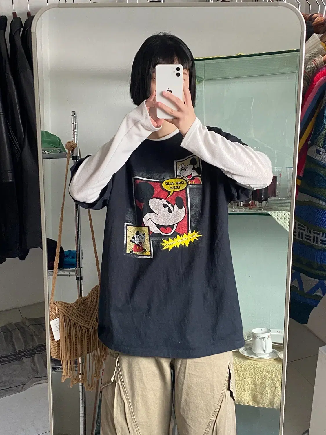 Disney  미키마우스 1/2 티셔츠 (Man XL) 12374