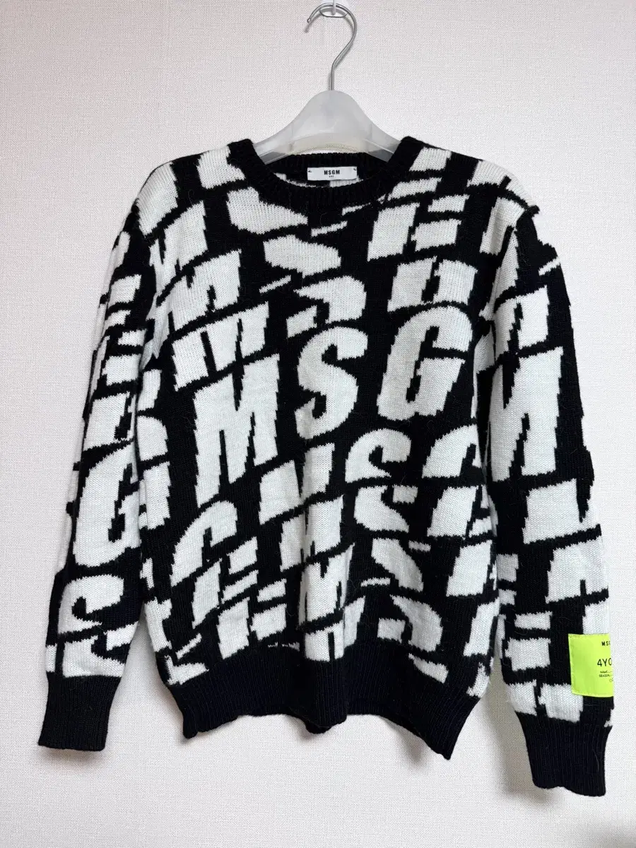 MSGM 로고 니트 (14Y)