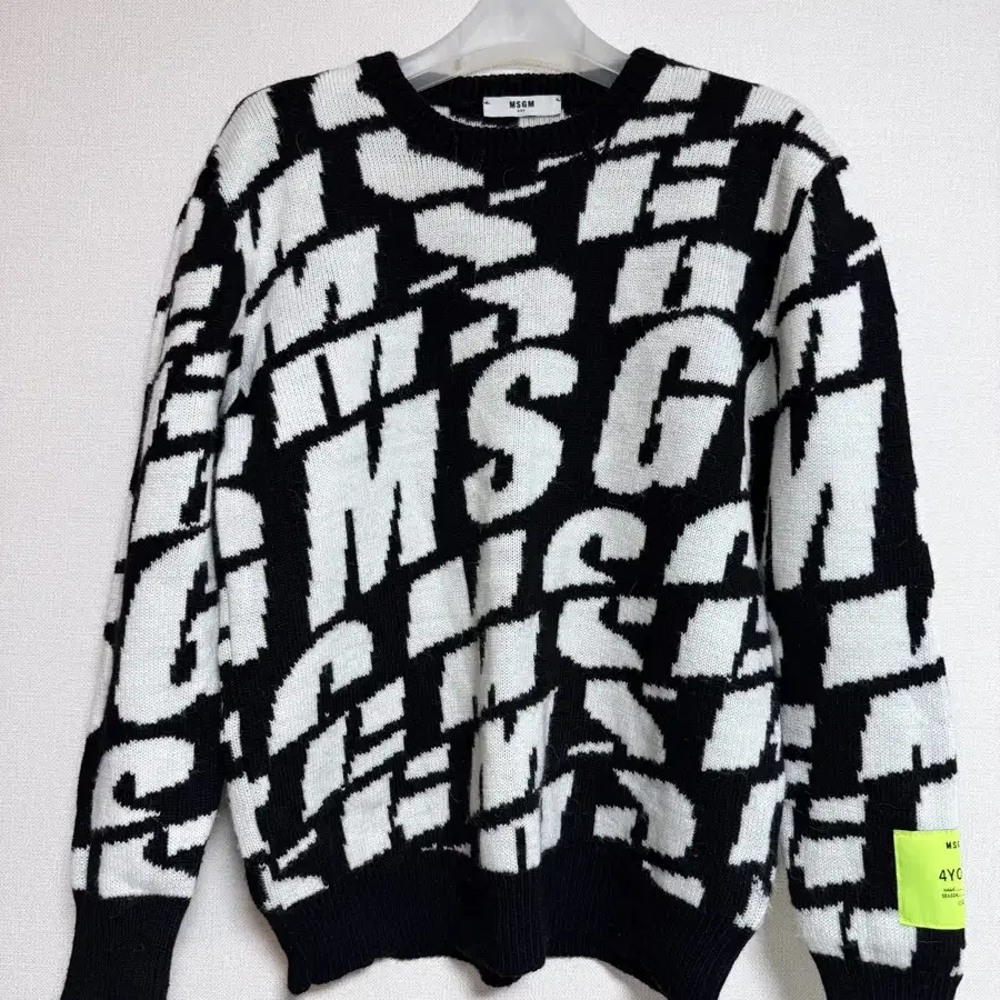 MSGM 로고 니트 (14Y)