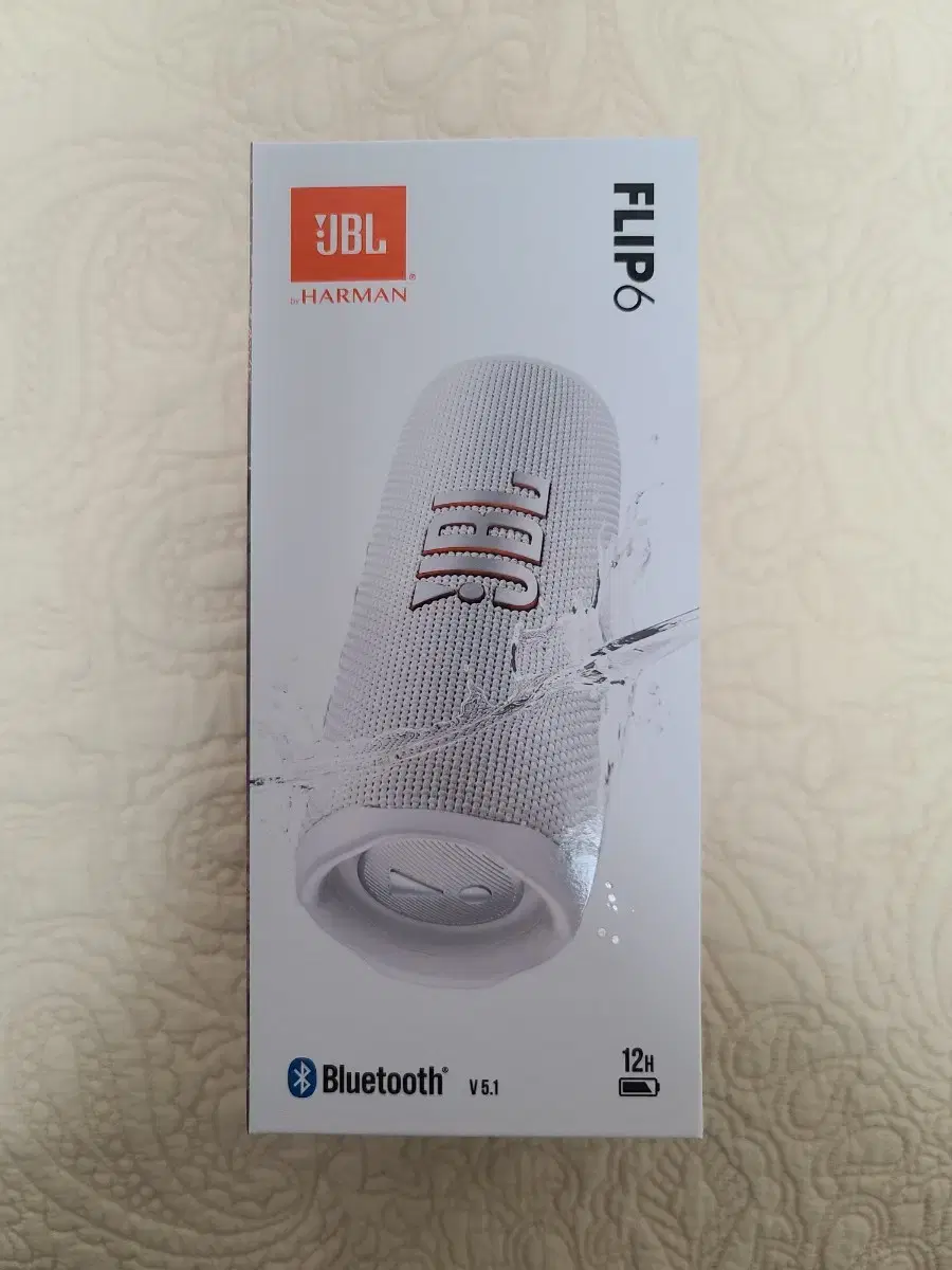 (새상품) JBL FLIP6 블루투스스피커 화이트색상 판매