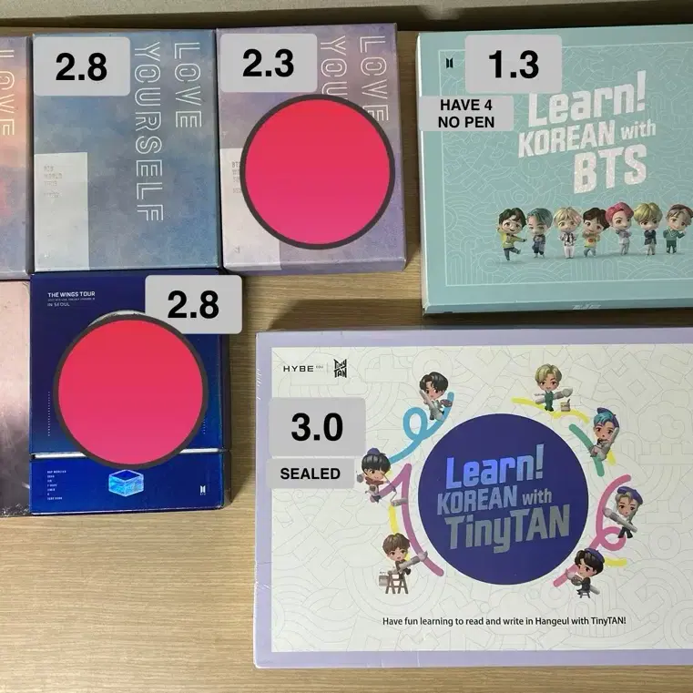 방탄 딥디 bts dvd 럽셀 유럽 서울 온스테이지 learn 윙즈