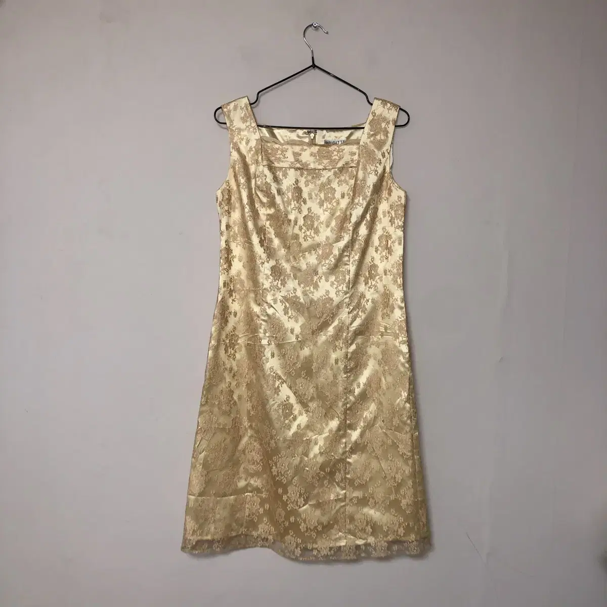 Vintage BRIGITTE yellow silk ops