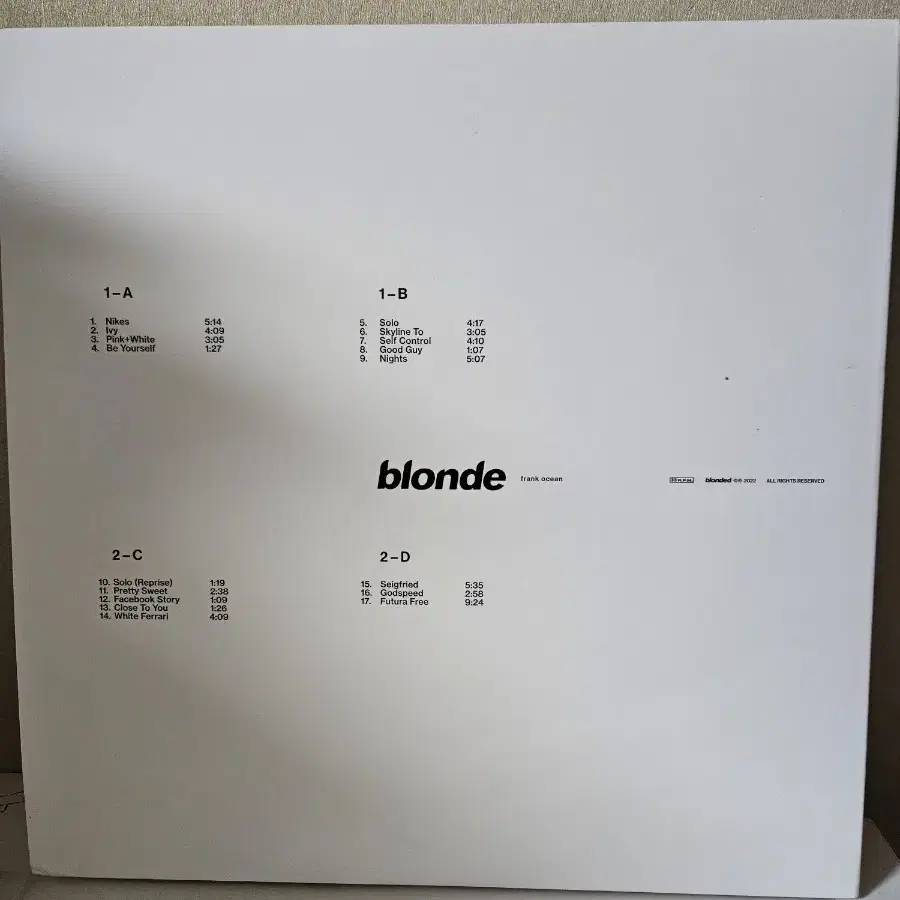 frank ocean blonde lp