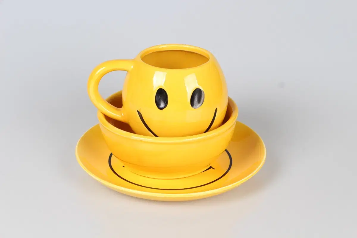 McCoy Pottery Smiley Set 맥코이 스마일 머그 세트