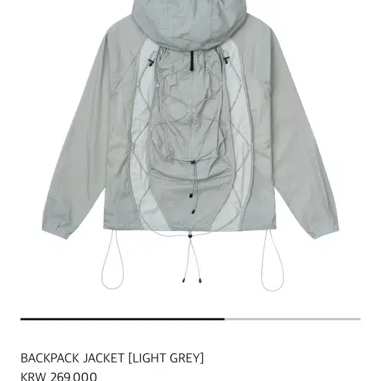 산산기어 24ss backpack jacket 3 size