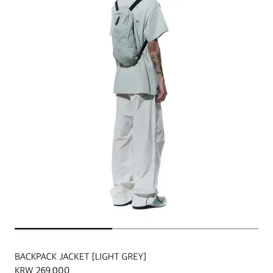 산산기어 24ss backpack jacket 3 size