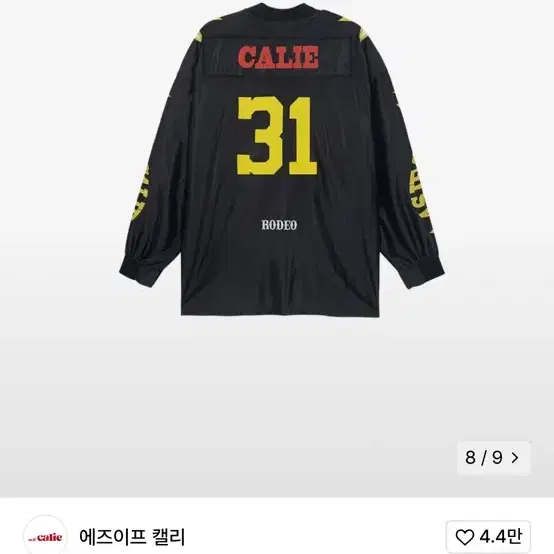 에즈이프캘리 ) RODEO FOOTBALL JERSEY BLACK