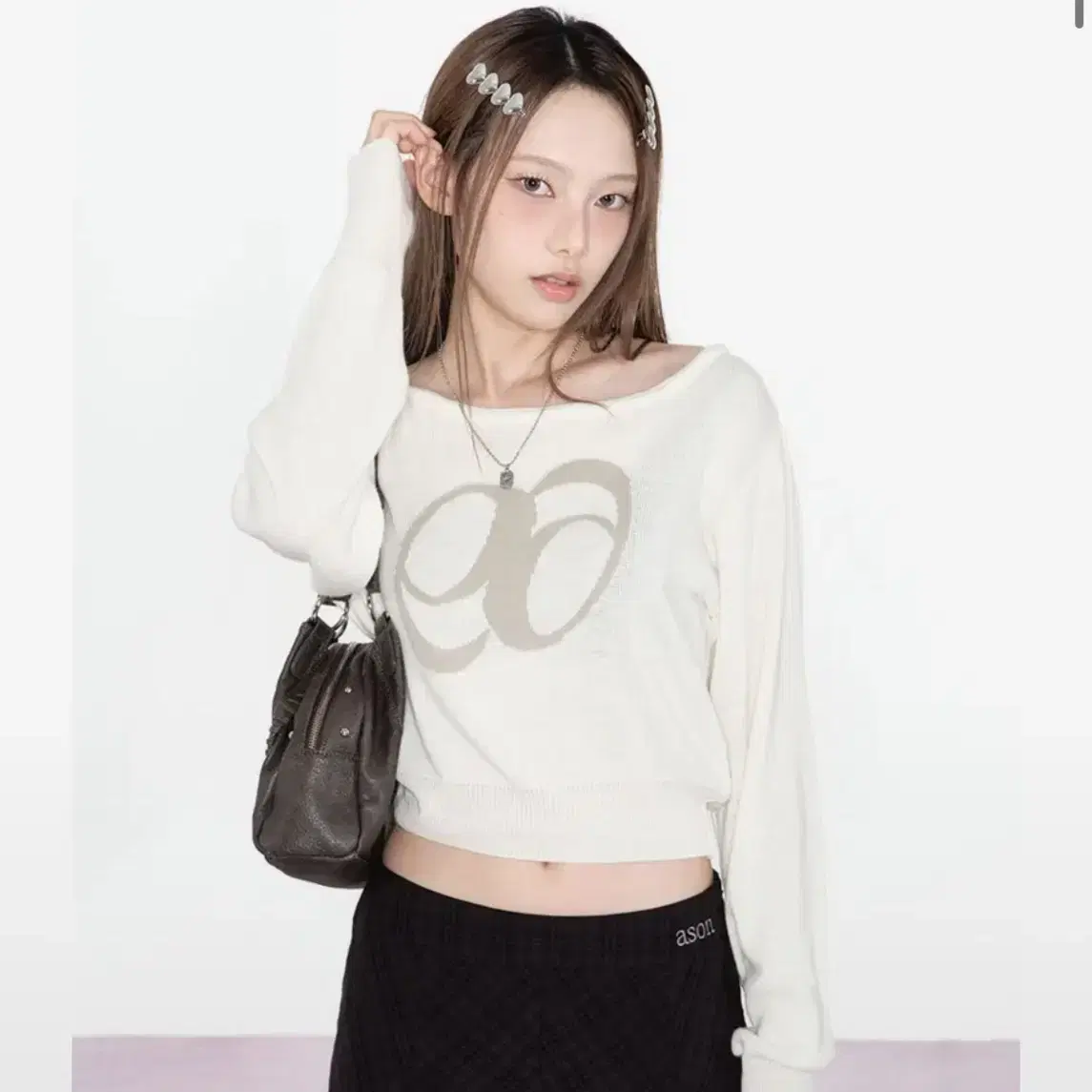 애즈온 BOAT NECK KNIT / IVORY