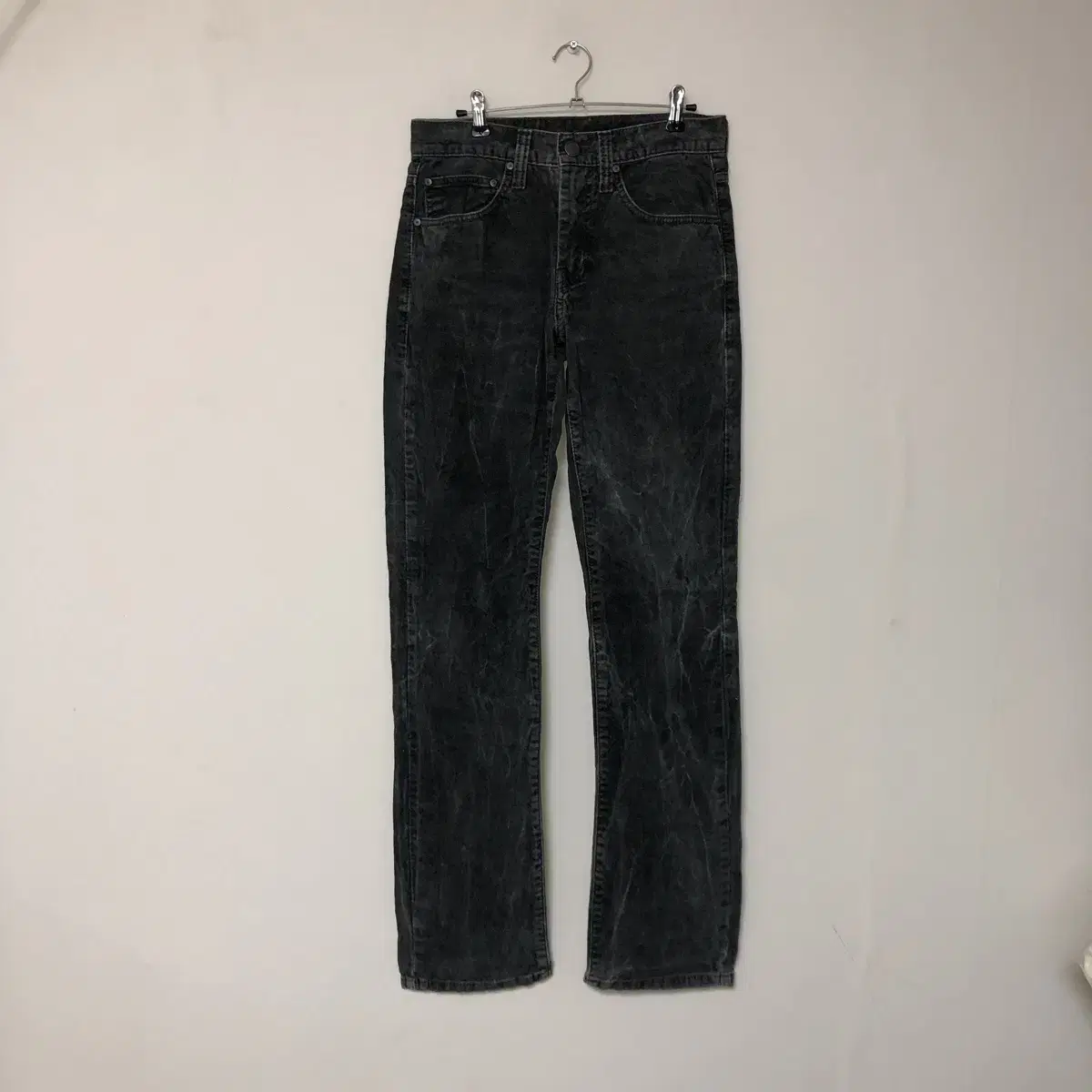 Vintage EVISU JEANS black denim pt  허리