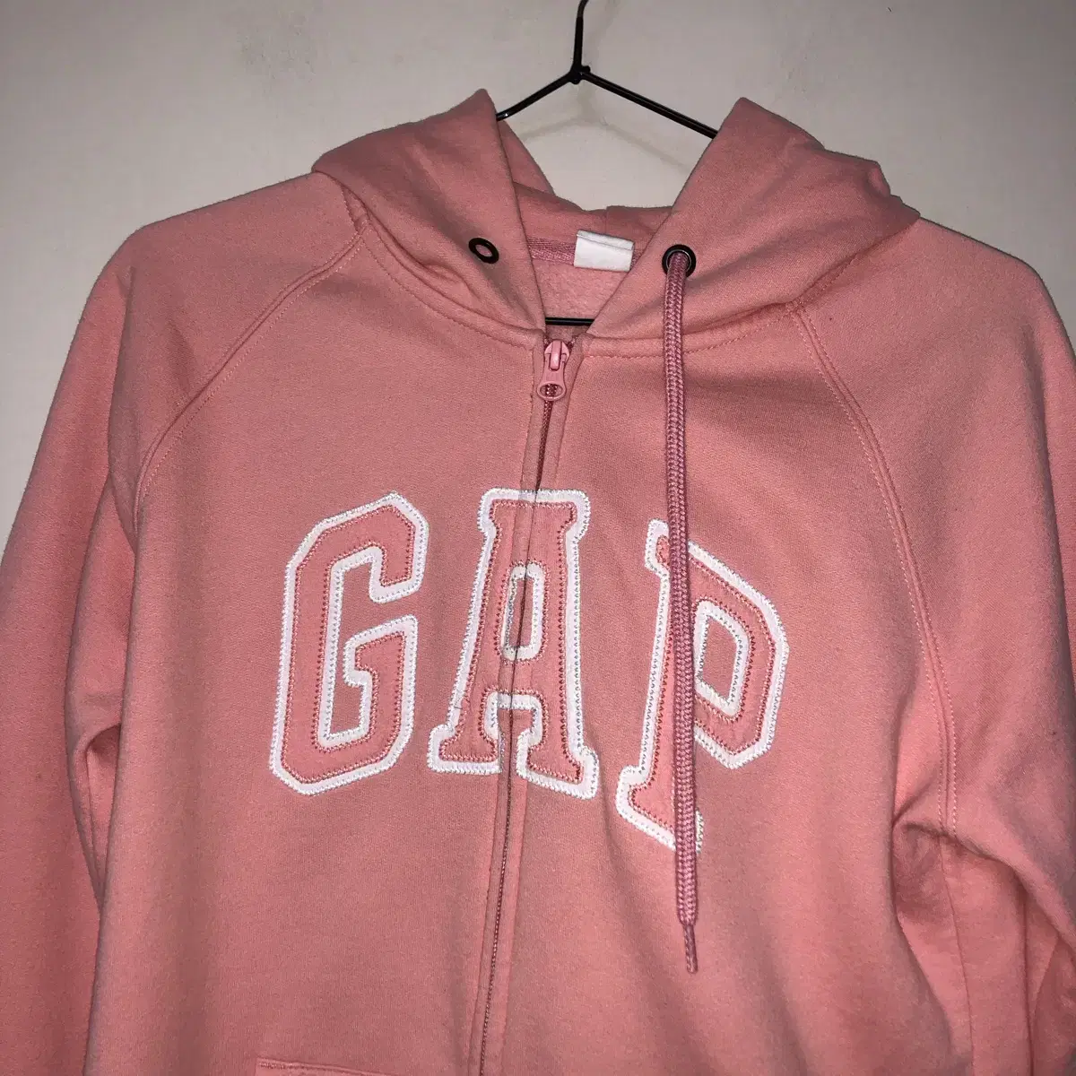 Vintage Gap peach hood zip up